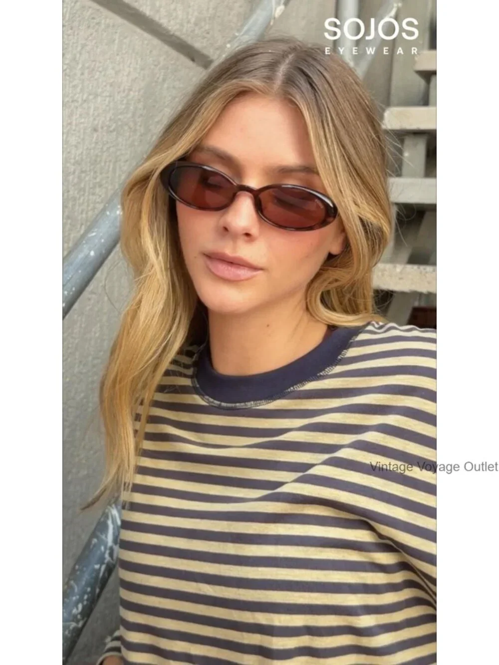 Polarized Oval Sunglasses for Women, UV400 Protection, Retro 90s Vintage Frame,